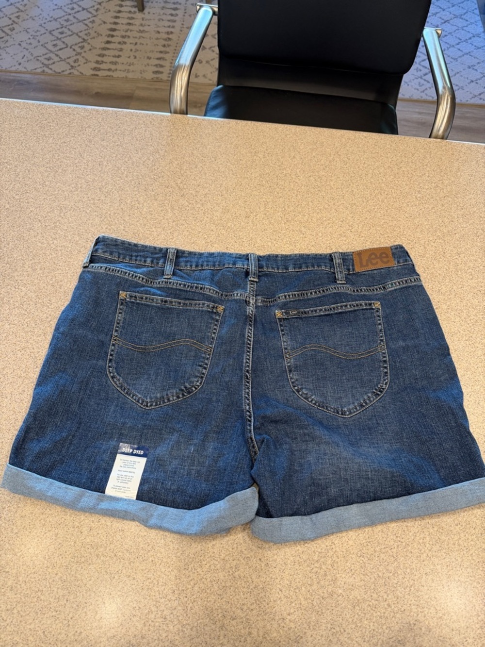 Lee Women's Dark Blue Denim Jean Shorts
